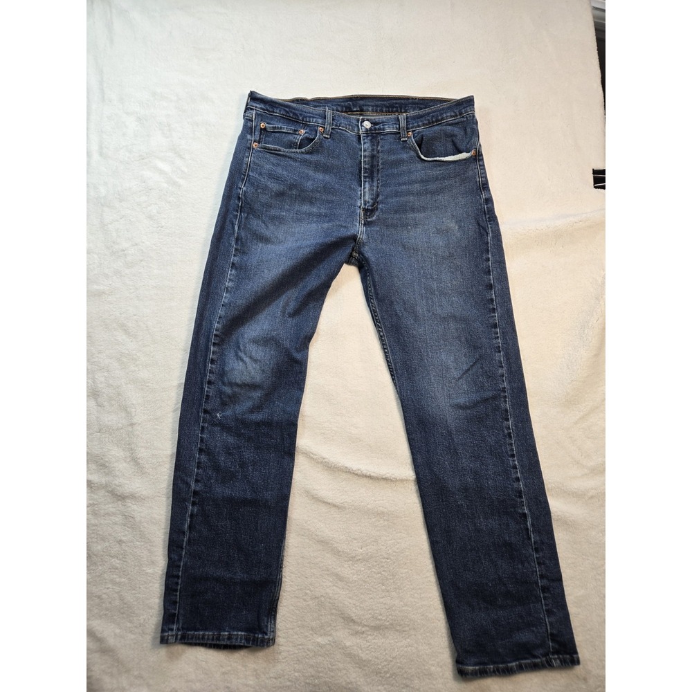 Levis 505 Jeans Mens 38x32 Blue Straight Cotton Denim Medium Wash